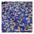 customize navy daisy floral digital printing fabric service duchess satin fabric printed fabric